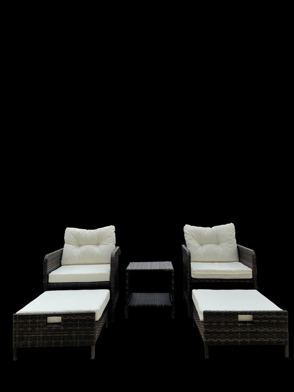 Набор мебели из ротанга, 5 предметов, коричневый, GM-M79