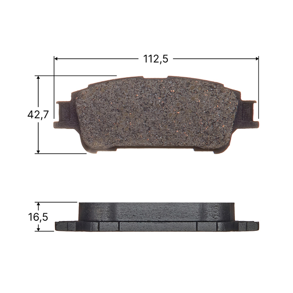 Колодки тормозные дисковые Avantech задние (противоскрипная пластина в компл.) AV1208