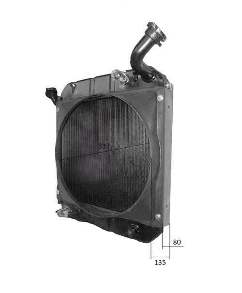 Радиатор охлаждения KM 376, KDE19,ТСС ЭЛАД-16,19 / (Radiator Ass'y for KDE-19, KDE19T3-10200)