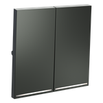 Клавиши для выключателя/переключателя двухклавишного с подсветкой, S70 (титан)