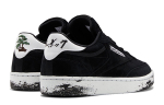 Yoshio Kubo x Reebok Club C 85 wrapped shock absorption wear-resistant low-top sneakers for men and women in the same style black and white