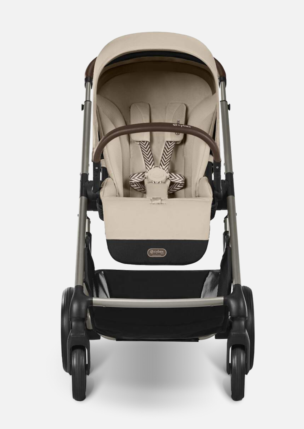 Cybex Детская коляска Balios S Lux BLK 2 в 1 цвет Almond Beige