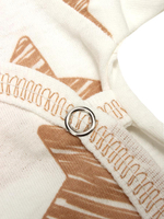 Набор распашонок 2шт. Звездочки, короны, р. 68, молочный / бежевый (Bloom Baby)