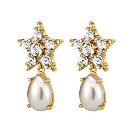 Серьги Dyrberg Kern HYDRA SG CRYSTAL / WHITE PEARL 450032