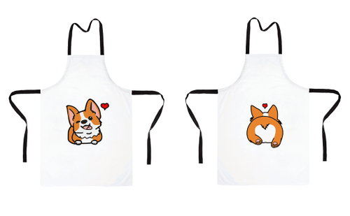 Фартук Двусторонний "Корги - любовь"