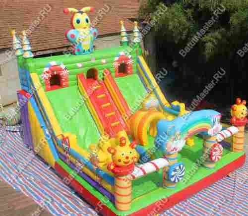 Надувной батут "Пчелиный дом", 8*6*6 м