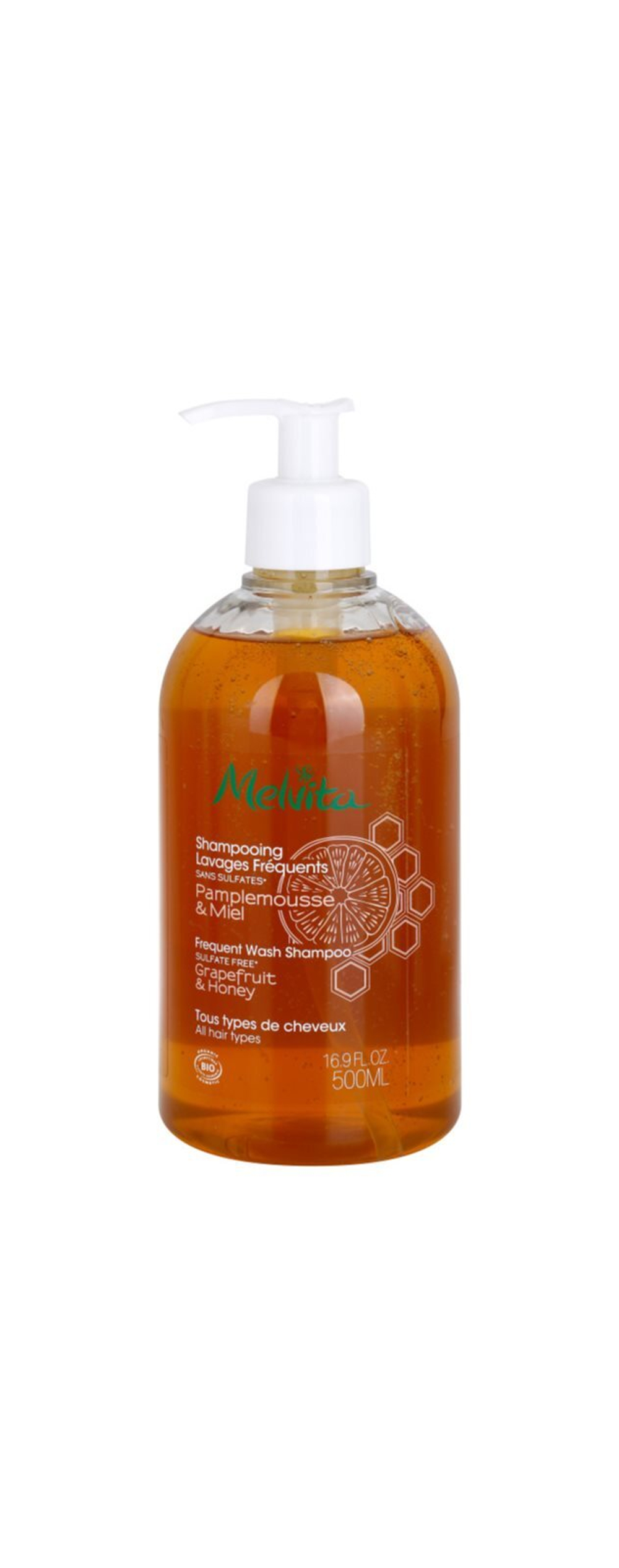 Melvita Frequent Wash - шампунь для ежедневного мытья головы /   500  ml  / GTIN 3284410015398