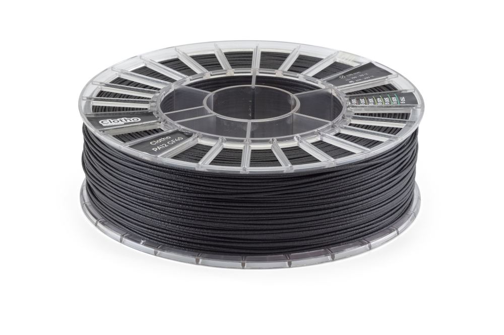 Пластик для 3D-принтеров, Clotho Filaments, Clotho PA12 GF40, черный, 1,75 мм, 750