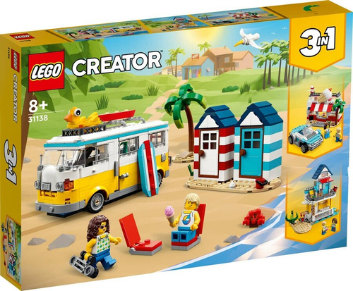 Конструктор LEGO Creator 3in1 31138 Пляжный фургон для кемпинга