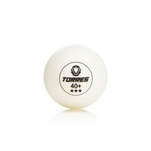 Мяч для наст. тенниса TORRES Profi 3*, TT23012, диам. 40+мм, упак. 6 шт, белый