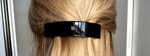 Balmain Hair Couture Заколка-автомат черная глянец размер L Barrette pour cheveux Large Black
