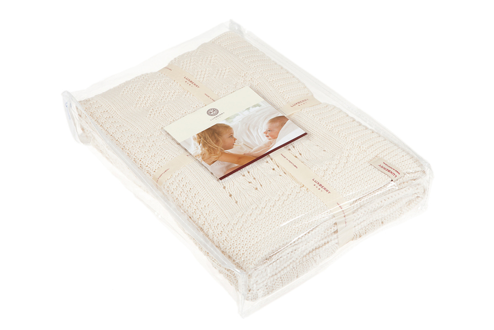 Плед детский 100х150 Luxberry Imperio 7 экрю Португалия фото