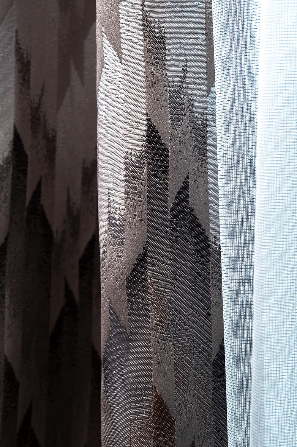 Портьера 275х260 Garda Decor Cascada серая