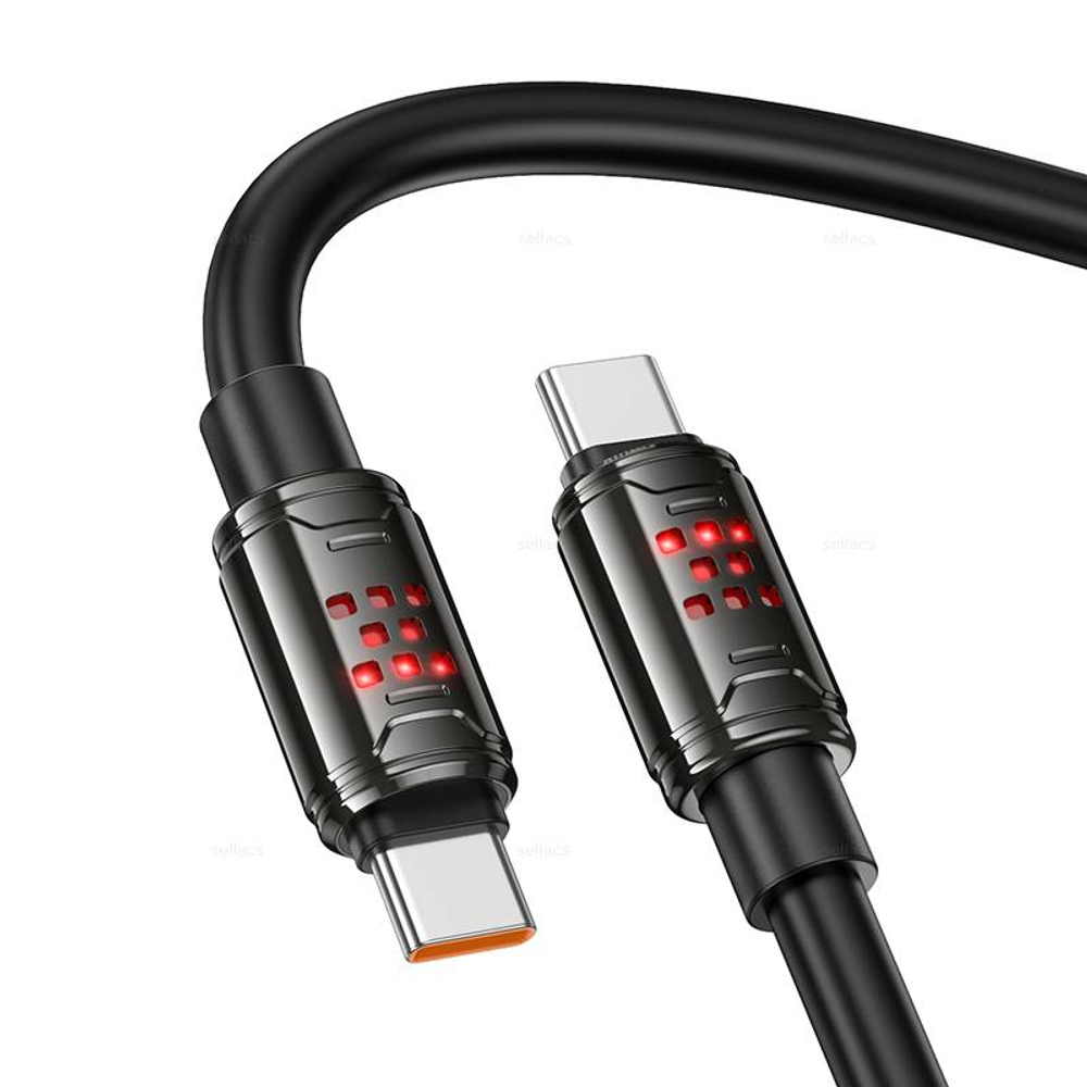 Кабель Type-C на Type-C 240W Hoco U143 (black) (Краснодар склад)