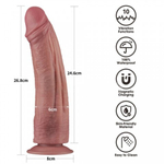Вибратор реалистик Lovetoy Power Cock (24,6*6 см)
