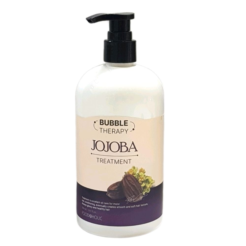 Маска для волос укрепляющая и восстанавливающая с маслом Жожоба FOODAHOLIC BUBBLE THERAPY JOJOBA TREATMENT, 500 мл.
