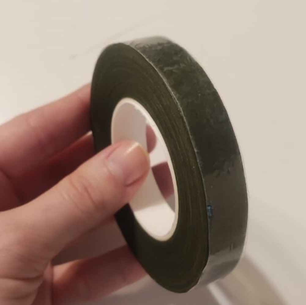 Тейп - лента  13мм, зеленый мох