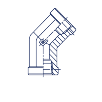 Штуцер FSC45 NPT 1/4 - NPT 1/4