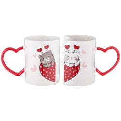 НАБОР ИЗ 2 КРУЖЕК " СЧАСТЛИВЫ ВМЕСТЕ" 260 МЛ