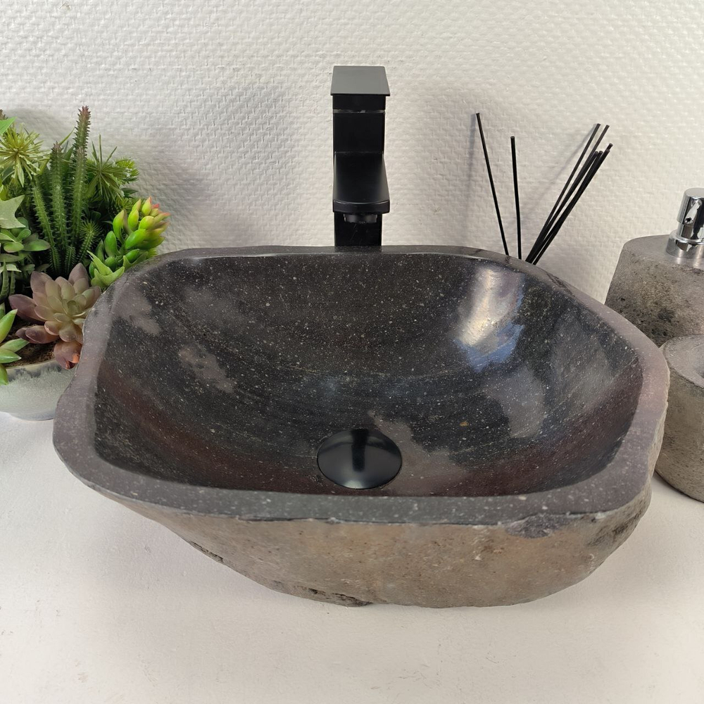 Раковина из речного камня RS-65429 40*33*15 0855