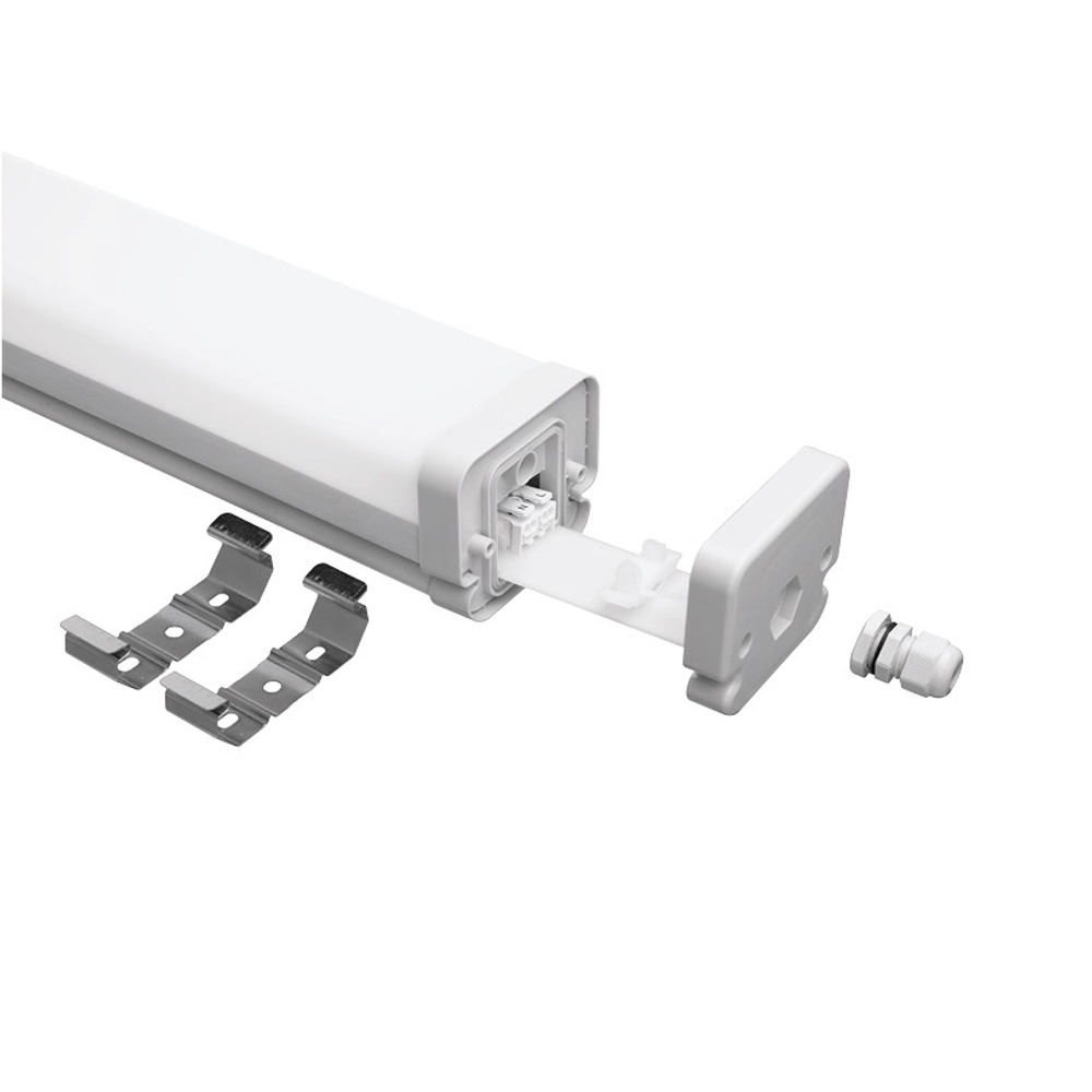 Светильник ДСП15-36-041-5К с БАП EM1 36Вт 5000К IP67 Матовый 4000лм 1250х83х70мм WOLTA STD