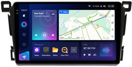 Магнитола для Toyota RAV4 40 2012-2019 (рамка 9) - Teyes CC3-2K QLed Android 10, ТОП процессор, SIM-слот, CarPlay