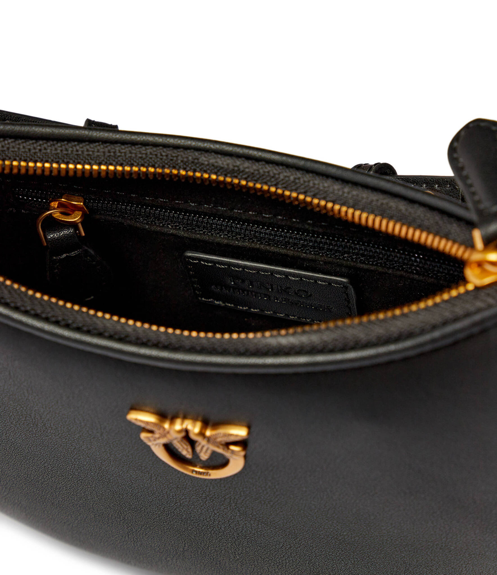 Кожаная сумка через плечо HALF MOON BABY Pinko - черный(103538 A0F1)
