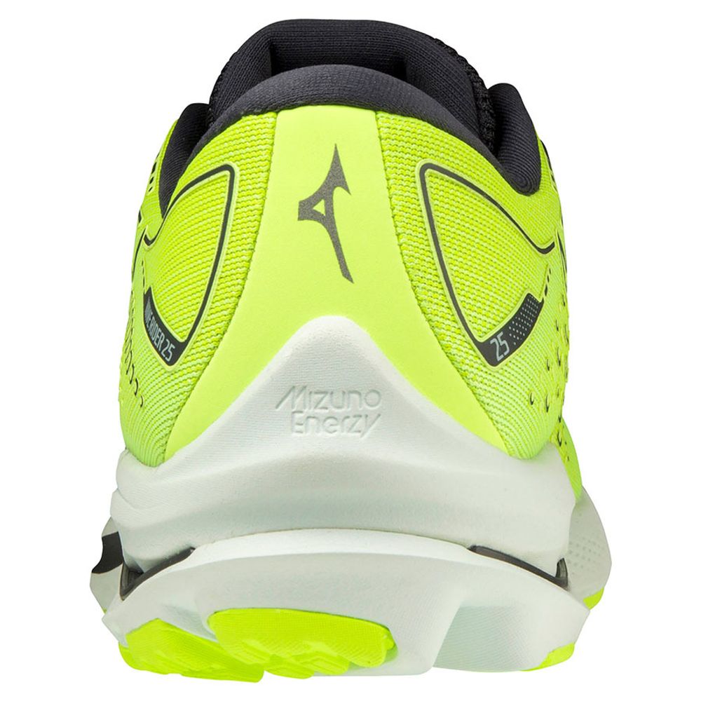 Кроссовки беговые мужские MIZUNO Wave Rider 25 J1GC210315, р.UK11.5, (рос.45.5), салатовый