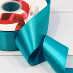 Лента Атласная 5см х 110м Полиэстер класс А (Голубой)