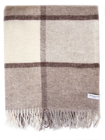 Плед MAYA 1-01 из овечьей шерсти  ANINAMAS