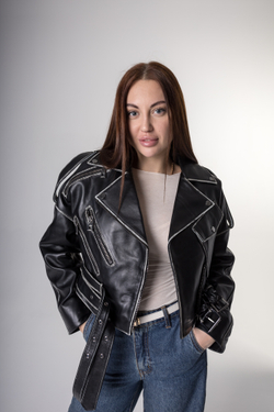 Косуха из натуральной кожи