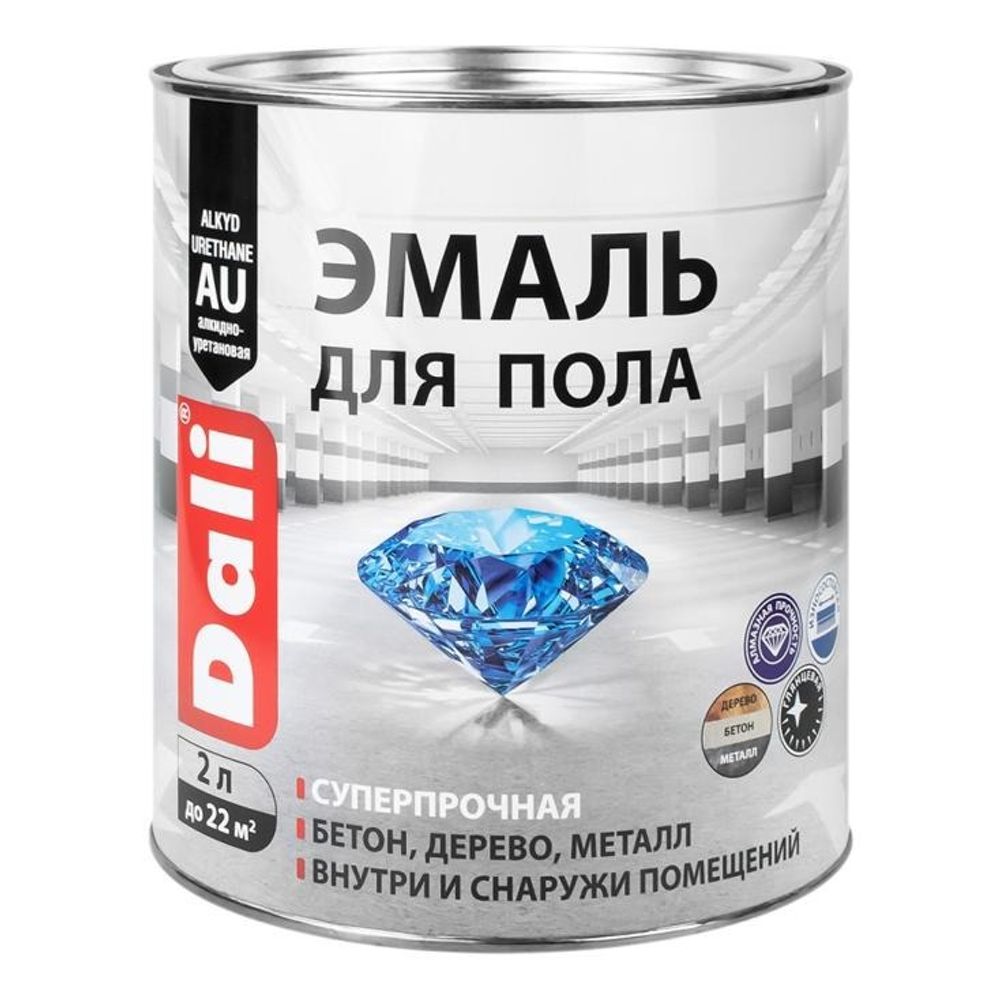 Эмаль д/пола  DALI  RAL 3009  красно-коричневый  2л (Рогнеда)