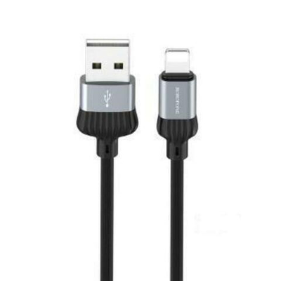 Кабель Borofone BX28 USB (m) Lightning 1.0 м 2.4 А силикон черный