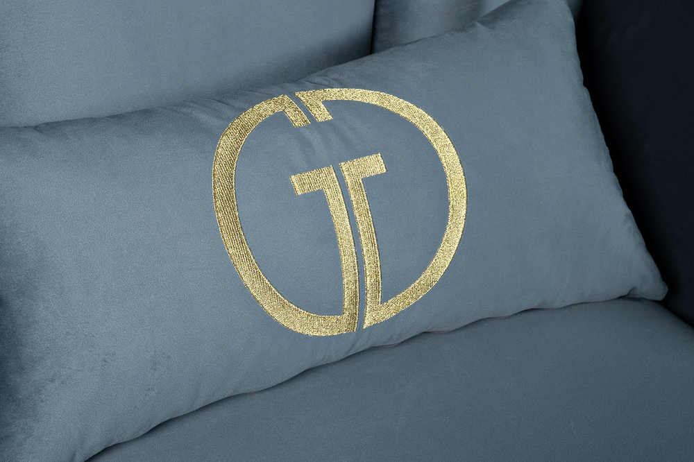 Кресло Garda Decor Annette бирюзовое