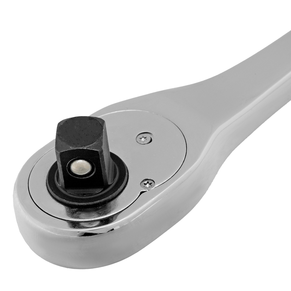 Ключ-трещотка 1/2", CrV, 90 зубьев, усиленный, хром Gross