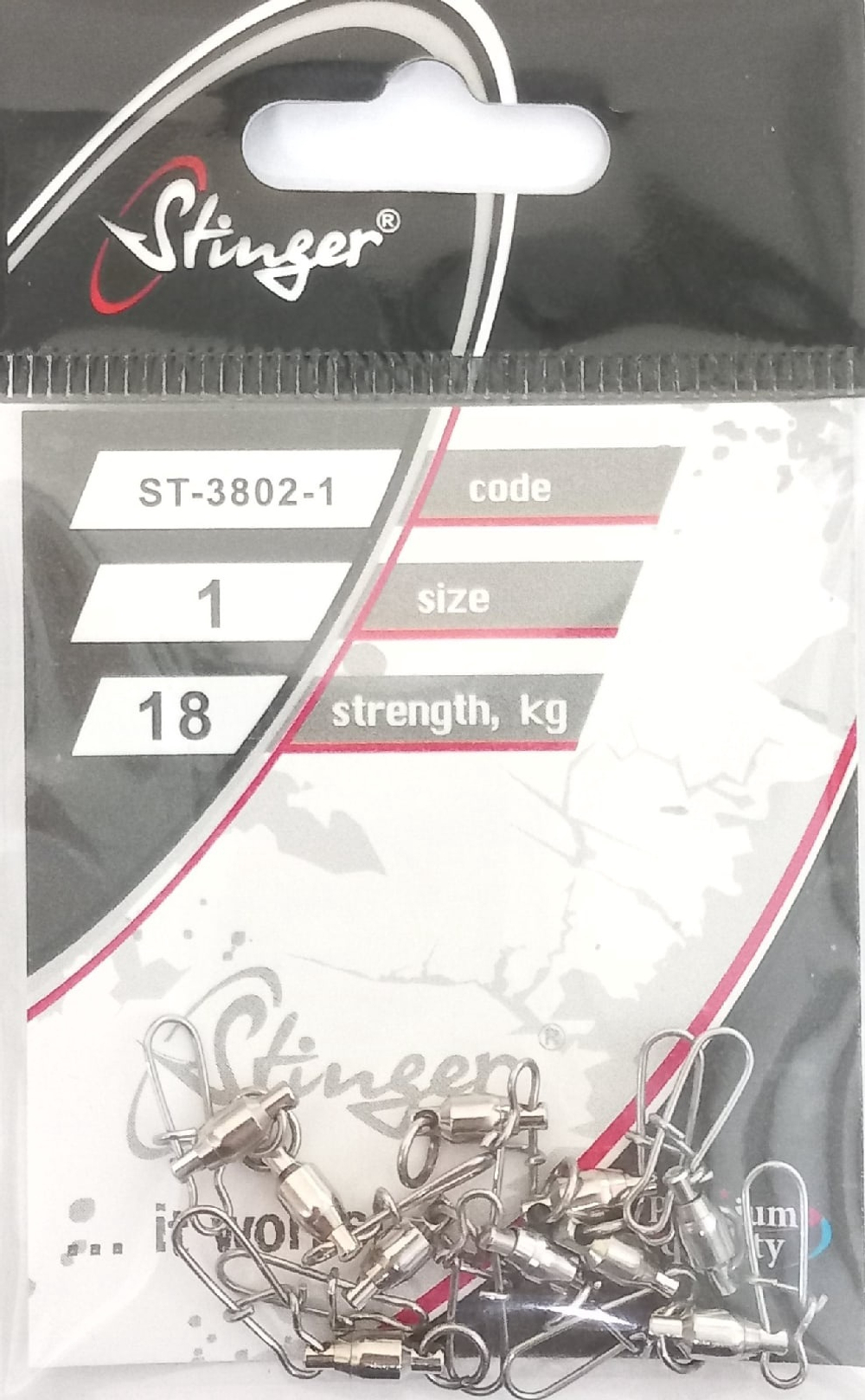 Застежка с вертлюжком на подшип. Stinger ST-3802