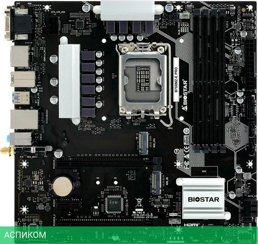 Материнская плата Biostar B760MZ-E Pro Ver. 6.0