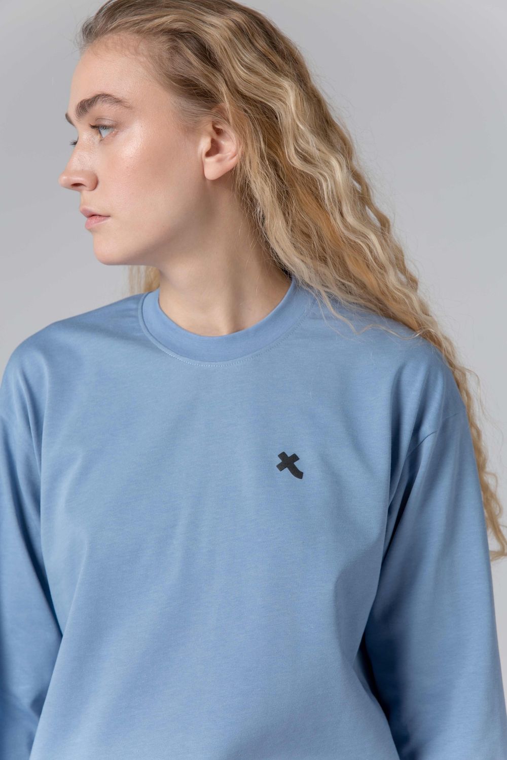 Лонгслив Toccotwo Женский Голубой