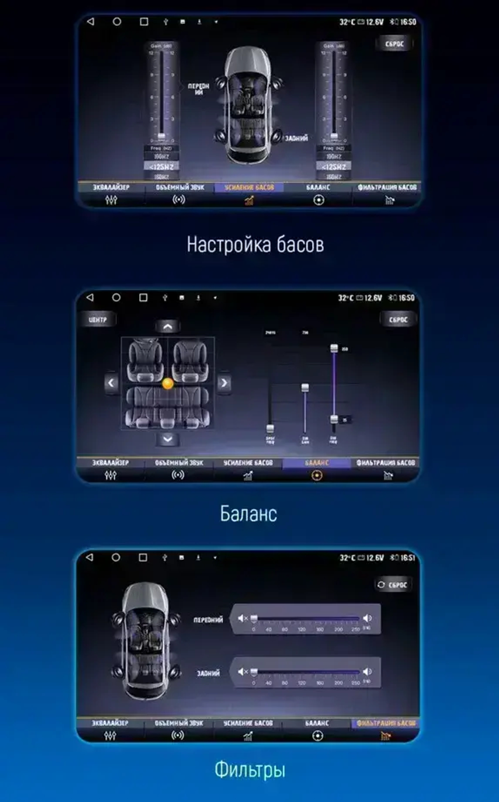 Магнитола для Toyota Land Cruiser 200 2015-2021 (с JBL и 360) - Carmedia HP-T9619 QLed, Android 13, TS20, CarPlay, SIM-слот