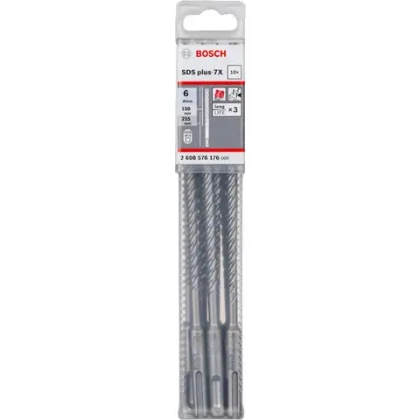 Бур по бетону SDS-plus 7X 6x150x215 мм, 10 шт. BOSCH 2608576176