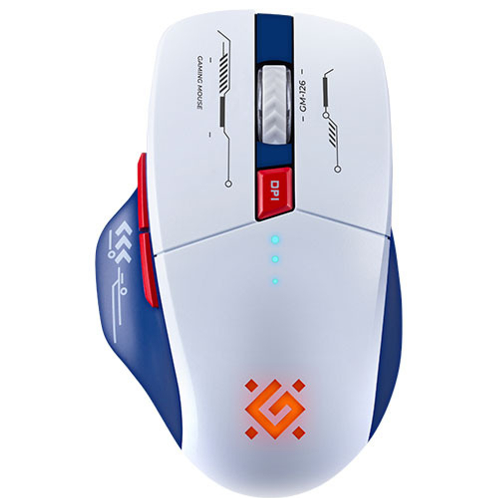 Defender Игровая мышь беспроводная Tisa GM-126 белый + синий