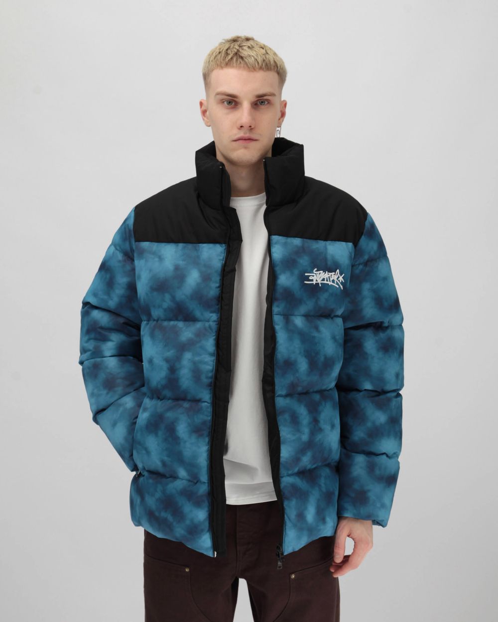 Пуховик Anteater Downjacket Tie Dye Blue