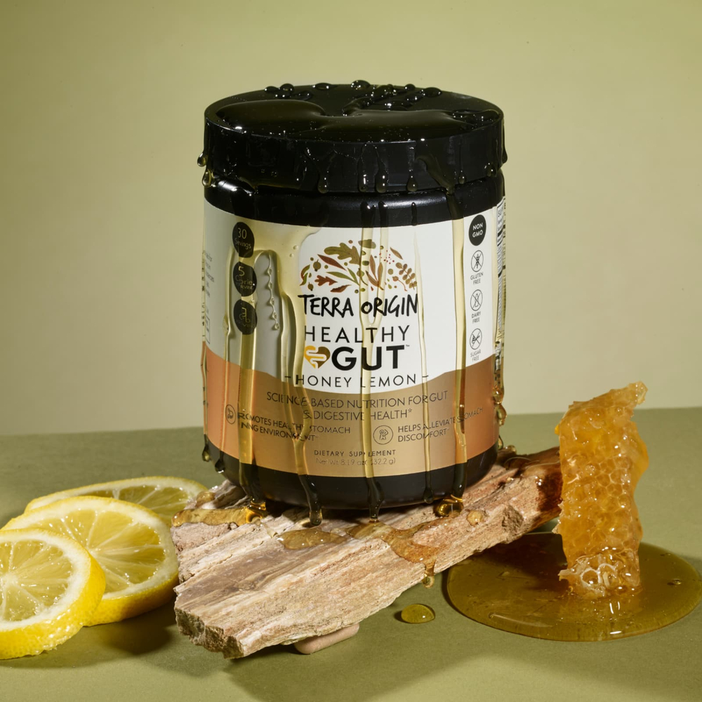 Terra Origin, Healthy Gut™, со вкусом мёда и лимона, 232,2 г (8,19 унции)