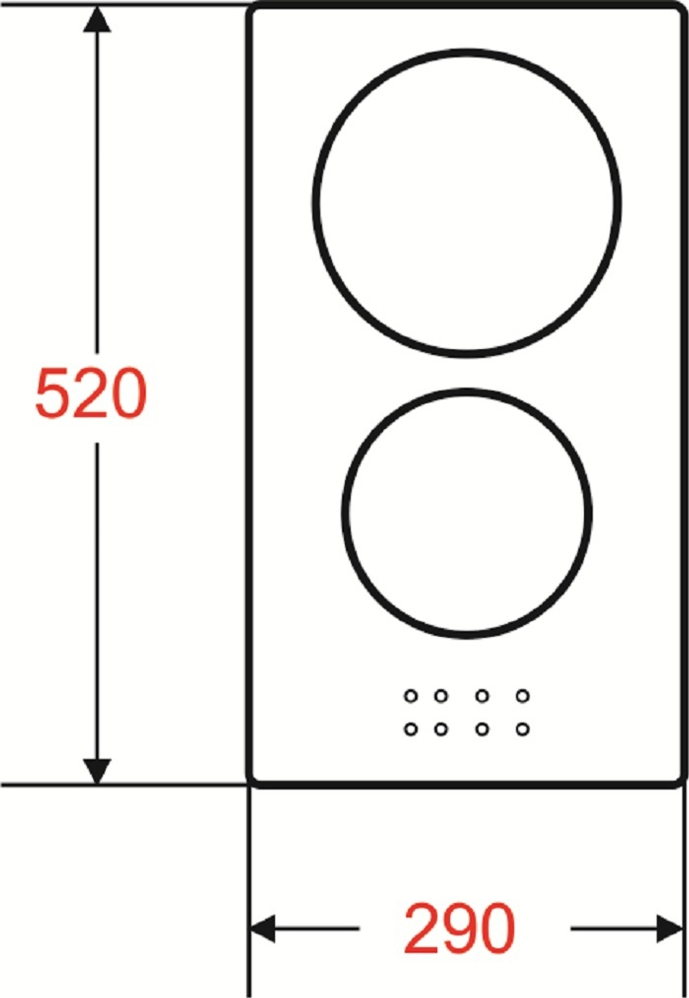 Варочная панель электрическая ATL 2 KRC 320 C BK