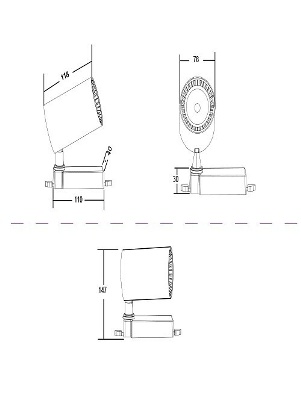 Трековый светильник Maytoni Technical TR003-1-12W4K-W