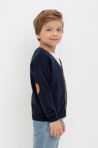 кардиган  для мальчика  КВ 30154/темно-синий