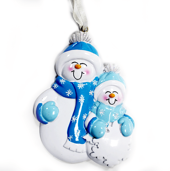 Украшение &quot;Пара Снеговиков&quot;12*7,2*2 см. (PO1115)