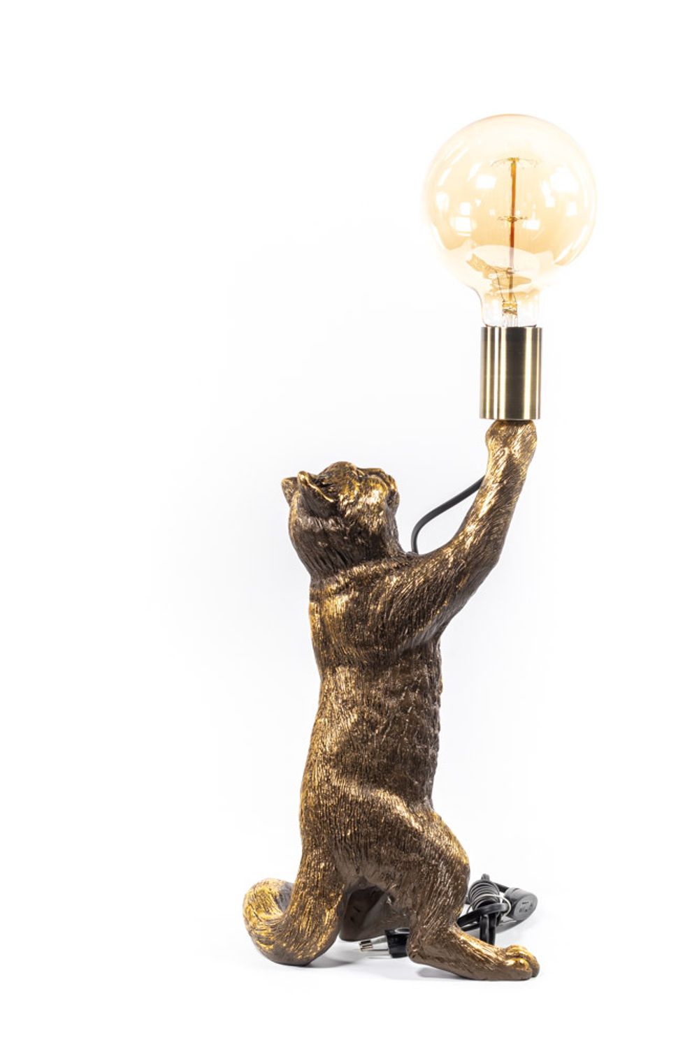 Настольная лампа Кот Эдисон Бронза