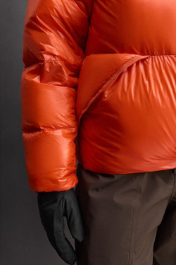 ZARA ЛЫЖНАЯ КУРТКА-ПУХОВИК 100% ПЕРО, НАСЫЩЕННЫЙ КРАСНЫЙ