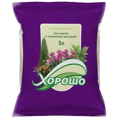 Грунт 'Для цветов и комнат. растений'5л
